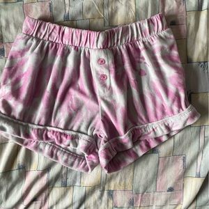 Girls tie dye pj shorts
